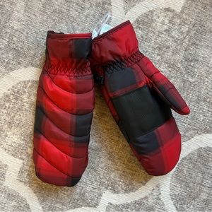 Old Navy Quilted Plaid Mittens NWT L/XL